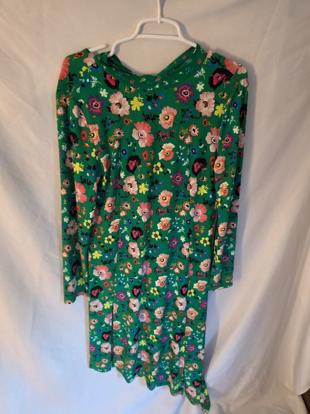 TOPSHOP Green Floral Print Dress US Size 8